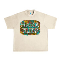 Sandshell western mama tried with sunflowers and gemstone Urban Heavy Tee - texasbilliewilder