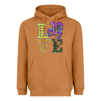 Meerkat mardi gras love mask Heavyweight Hoodie - BarkalooDesign