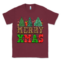 Burgundy merry xmas Classic Tee - FaDigitalArtStudio