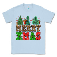 Dusty Blue merry xmas Classic Tee - FaDigitalArtStudio