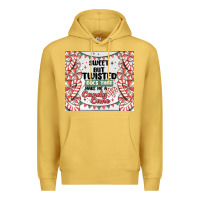 Antique Gold sweet but twisted does that make me a candy cane Premium Hoodie - MaliasSmallBusiness