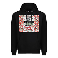 Black sweet but twisted does that make me a candy cane Premium Hoodie - MaliasSmallBusiness
