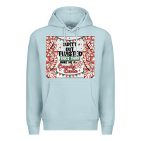 Blue Mist sweet but twisted does that make me a candy cane Premium Hoodie - MaliasSmallBusiness