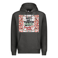 Charcoal Heather sweet but twisted does that make me a candy cane Premium Hoodie - MaliasSmallBusiness