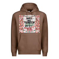 Chestnut sweet but twisted does that make me a candy cane Premium Hoodie - MaliasSmallBusiness