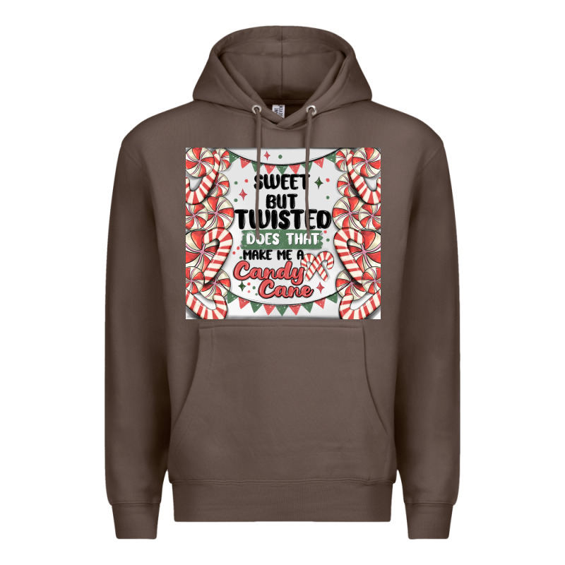 Sweet But Twisted Does That Make Me A Candy Cane Premium Hoodie by MaliasSmallBusiness | Teevron
