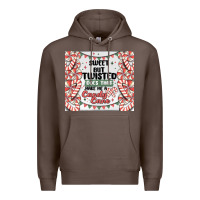 Coffee sweet but twisted does that make me a candy cane Premium Hoodie - MaliasSmallBusiness