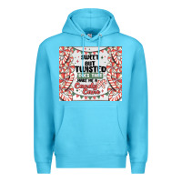 Ocean Blue sweet but twisted does that make me a candy cane Premium Hoodie - MaliasSmallBusiness