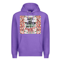 Purple sweet but twisted does that make me a candy cane Premium Hoodie - MaliasSmallBusiness