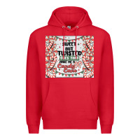 Red sweet but twisted does that make me a candy cane Premium Hoodie - MaliasSmallBusiness