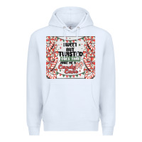 White sweet but twisted does that make me a candy cane Premium Hoodie - MaliasSmallBusiness