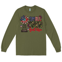 Army Green small town gail usa Long Sleeve Tee - CowhideDigitalArt