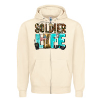 Sandshell soldier  life Zipper Hoodie - AdoDesignShop