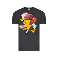 Vintage Black teacher lightning bolt Vintage Tee - texasbilliewilder