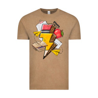 Vintage Coffee teacher lightning bolt Vintage Tee - texasbilliewilder
