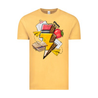 Vintage Mustard teacher lightning bolt Vintage Tee - texasbilliewilder