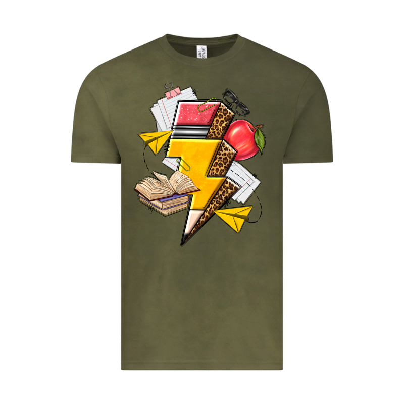 Teacher Lightning Bolt Vintage Tee by texasbilliewilder | Teevron