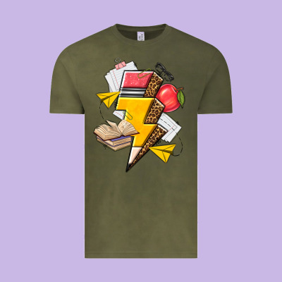 Vintage Tee teacher lightning bolt