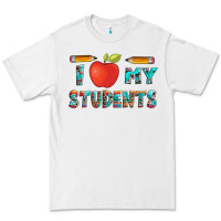White i love my students with pen and Premium Tee - Artiststas