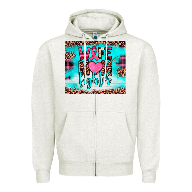 Wife Mom Fighter Tumbler Zipper Hoodie by JahusDesignShop | Teevron