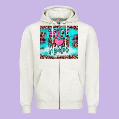 Wife Mom Fighter Tumbler Zipper Hoodie Designed By Jahusdesignshop