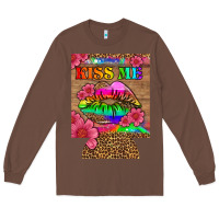 Lgbtq Kiss Me  Can Cooler Long Sleeve Tee | Teevron