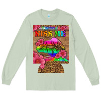 Matcha lgbtq kiss me  can cooler Long Sleeve Tee - HRA Design Shop