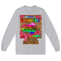 Moon Dust lgbtq kiss me  can cooler Long Sleeve Tee - HRA Design Shop