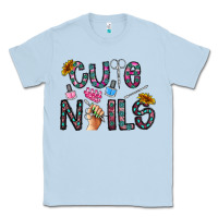 Dusty Blue cute nails Classic Tee - CowhideDigitalArt