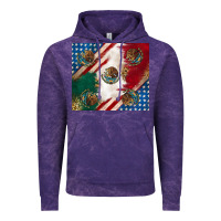 Cloud Purple American with mexican flag Vintage Hoodie - RanaPortraitStore