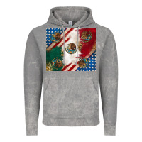 Cloud Rock American with mexican flag Vintage Hoodie - RanaPortraitStore