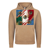 Vintage Coffee American with mexican flag Vintage Hoodie - RanaPortraitStore