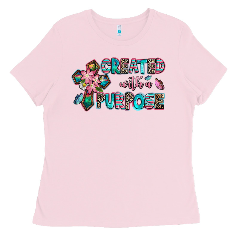 Created With A Purpose Ladies Tee by AdoDesignShop | Teevron