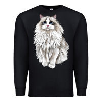Black Ragdoll Cat Premium Sweatshirt - LillyAllenDesigns