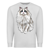 Dove Grey Ragdoll Cat Premium Sweatshirt - LillyAllenDesigns