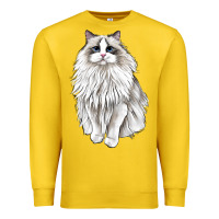 Lemon Ragdoll Cat Premium Sweatshirt - LillyAllenDesigns