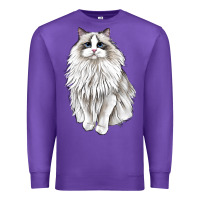 Purple Ragdoll Cat Premium Sweatshirt - LillyAllenDesigns