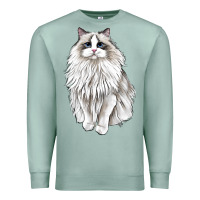 Seafoam Ragdoll Cat Premium Sweatshirt - LillyAllenDesigns