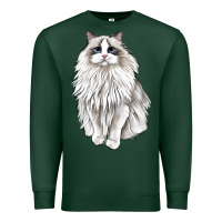 Sports Green Ragdoll Cat Premium Sweatshirt - LillyAllenDesigns