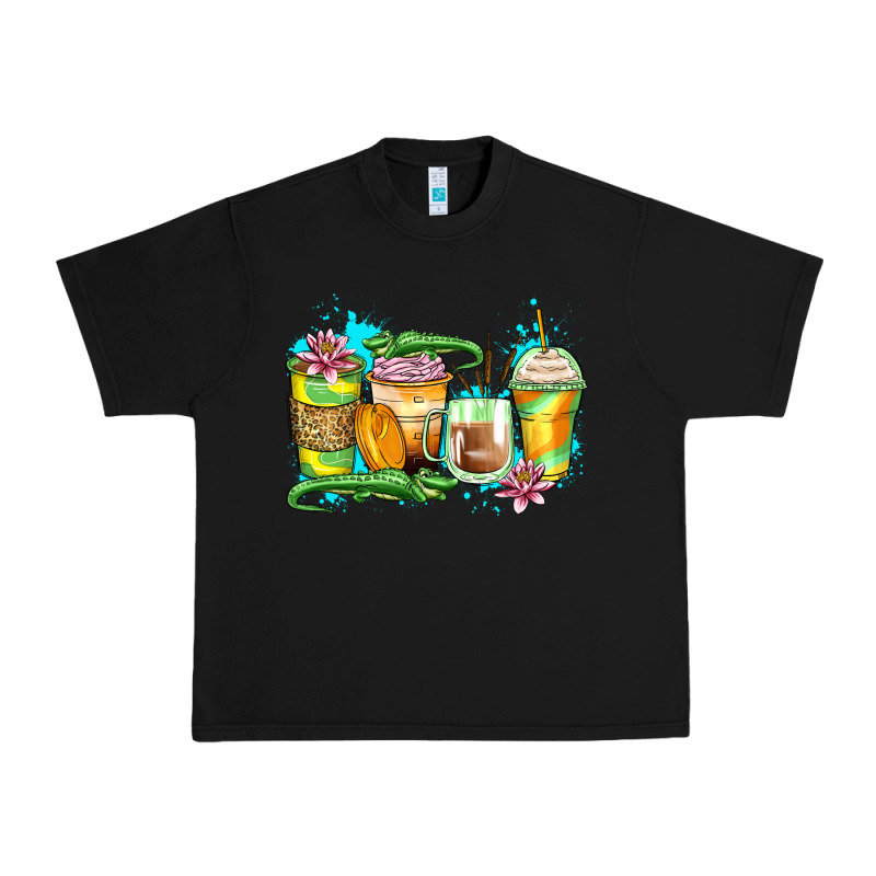 Alligator Coffee Cups Urban Heavy Tee by Zillion Design Studio | Teevron