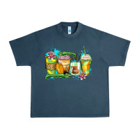 Midnight Navy alligator coffee cups Urban Heavy Tee - Zillion Design Studio