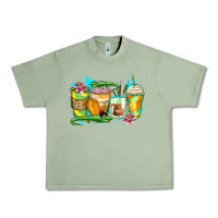 Oil Green alligator coffee cups Urban Heavy Tee - Zillion Design Studio