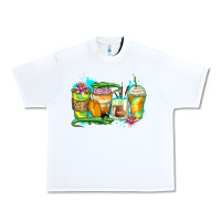 White alligator coffee cups Urban Heavy Tee - Zillion Design Studio