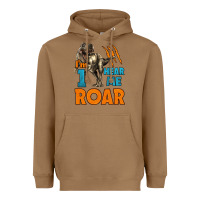 Toasted Coconut i'm one hear me roar dinosaur birthday Heavyweight Hoodie - LillyAllenDesigns