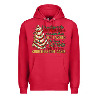 Cardinal sketchy stuff for some christmas tree cakes Premium Hoodie - MaliasSmallBusiness