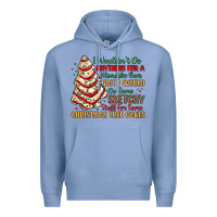 Colony Blue sketchy stuff for some christmas tree cakes Premium Hoodie - MaliasSmallBusiness