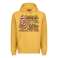 Mustard sketchy stuff for some christmas tree cakes Premium Hoodie - MaliasSmallBusiness