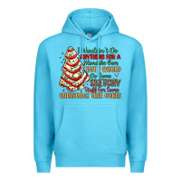 Ocean Blue sketchy stuff for some christmas tree cakes Premium Hoodie - MaliasSmallBusiness