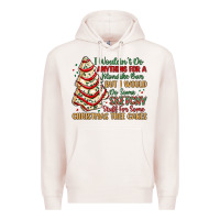 Pale Pink sketchy stuff for some christmas tree cakes Premium Hoodie - MaliasSmallBusiness