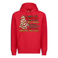 Red sketchy stuff for some christmas tree cakes Premium Hoodie - MaliasSmallBusiness